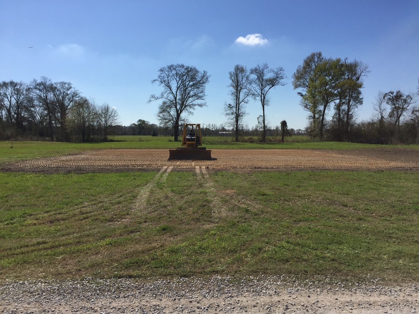 Vermilion Parish · 1-Acre Homesite, before: low-lying ground being excavated