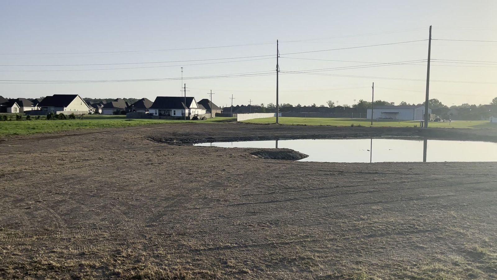 North Monroe · 1-Acre Pond, 4 Acres Drained, after: the finished pond